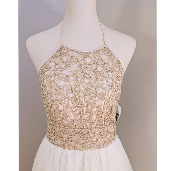 B Darling Halter Sparkling Gown - Picture 3 of 7